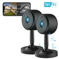 thumbnail image 1 of Littlelf Indoor Security Camera, 2 Pack Smart Wi-Fi Camera with Night Vision, Motion Detection, 2-Way Audio Plug-in Baby Monitor with Phone App, 1 of 10