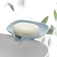 thumbnail image 1 of Littleplum 1 Pack Soap Bar Holder,Soap Dish with Drain,Soap Holder for Shower/Bathroom,Self Draining Waterfall Soap Tray/Saver for Kitchen,Keep Soap Dry,Quick Drainage,Easy to Clean,Blue, 1 of 7