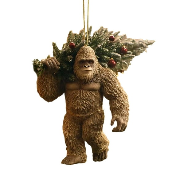 Littleplum Christmas Ornament – Myth Meets Holiday Magic,Funny Sasquatch Holiday Decor for Christmas Tree,Unique 2027 Wildlife Wonders Collection Ornament Lovers and Collectors(#A)