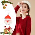 thumbnail image 1 of Littleplum Christmas Santa Dangle Drop Earrings Set,Women Cute Holiday Earrings Lightweight,Round Christmas Stud Tree Xmas Decoration Christmas Accessories Jewelry Gift, 1 of 8