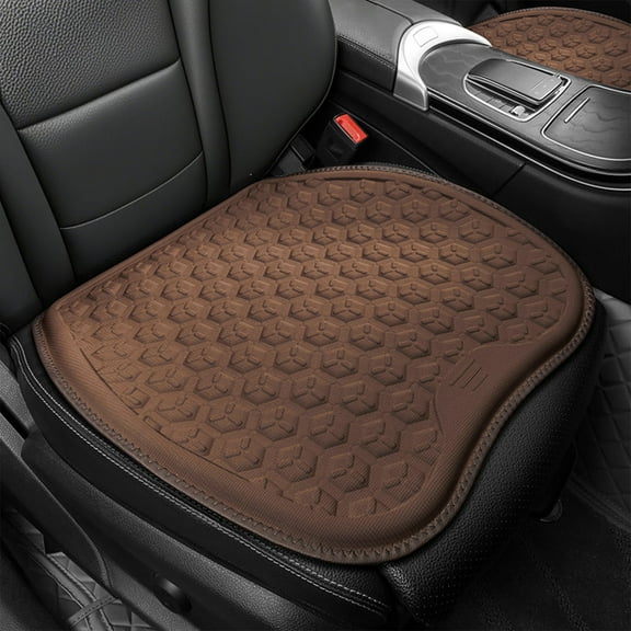 Littleplum Gel Seat Cushion,Cooling seat Cushion,Breathable Design Absorbs Pressure Points Seat Cushion,Gel Cushion for Office Chair,Home Car seat Cushion for Wheelchair,19x19x1 Inch,Coffee