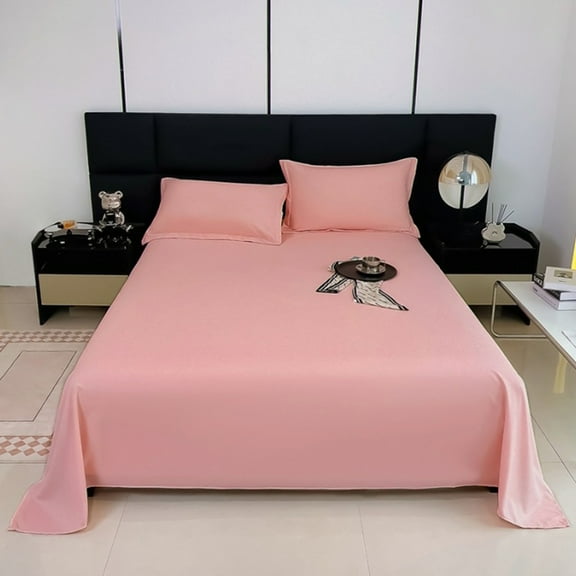 LittleplumSuper Soft Microfiber Bed Sheets Set-Wrinkle Free & Breathable-14 Deep Pocket Queen Size Sheets,70x90 Inch,Bamboo Sheets Queen Size - Cooling Sheets for Queen - B