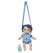 Littles by Baby Alive, Carry ?N Go Squad, Little Matteo Brown Hair Boy Doll, Carrier, Accessories, Toy For Kids Ages 3 years & Up ( Exclusive)