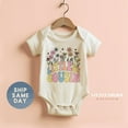 thumbnail image 1 of Littlest Cousin Floral Onesie, New To The Crew Baby Bodysuit, New Cousin Announcement Clothing, Cousin Apparel, Cute Baby Onesie, BABY BODYSUIT LAT 4424, 1 of 3