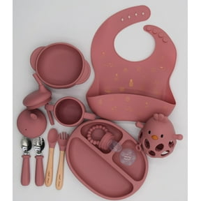 Littlest Flavors Silicone Baby Feeding Set, BPA Free, Non-Toxic, Durable, Easy to Clean, Ideal for Baby Led Weaning