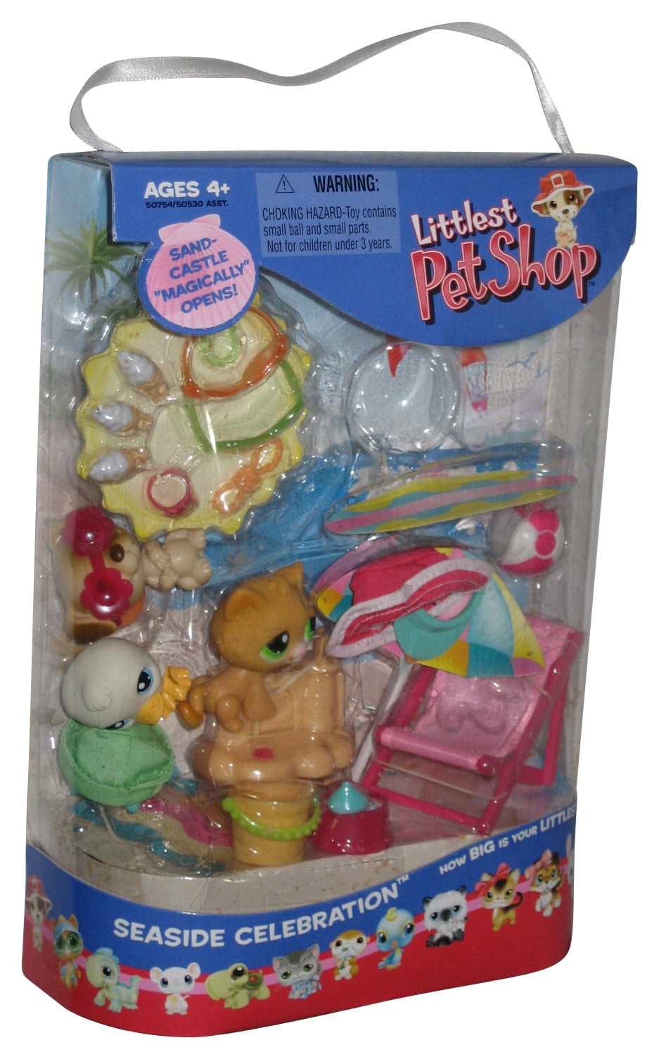 Littlest Pet Shop 2005 Seaside Celebration Toy Figure Box Playset