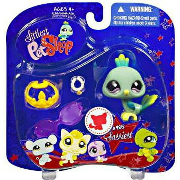 Littlest Pet Shop 2009 Assortment A Series 4 Peacock Figure (Sunglasses)