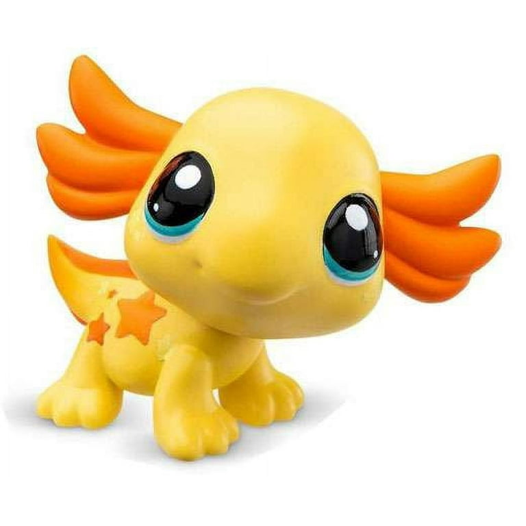 Hasbro Littlest Pet Shop 2024 Generation 7 Yellow Axolotl Mini Figure Dolls