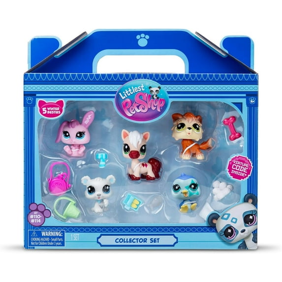 Littlest Pet Shop Bandai Series 2 Collectors 5 Pack WINTER BESTIES