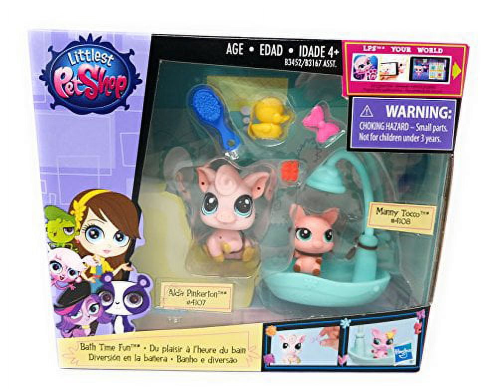 Littlest Pet Shop, Bath Time Fun Set [2 Pigs with Shower] - Walmart.com