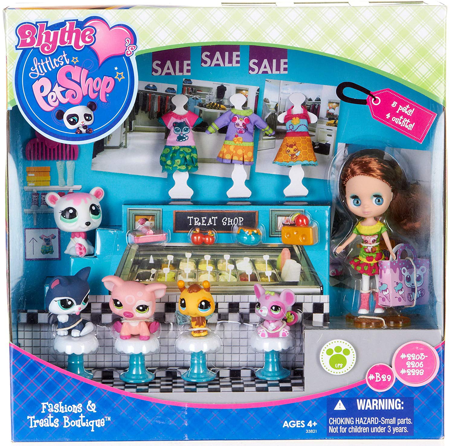 Littlest Pet Shop Blythe Treat Boutique Shop Playset With Doll & Pet  Figures 