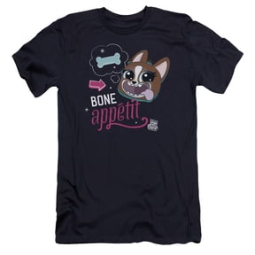 Littlest Pet Shop Bone Appetit HBO S/S Adult 30/1 T-Shirt Navy