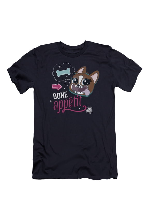 Littlest Pet Shop - Bone Appetit - Premium Slim Fit Short Sleeve Shirt - Large