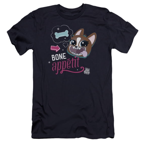 Littlest Pet Shop - Bone Appetit - Premium Slim Fit Short Sleeve Shirt - Large