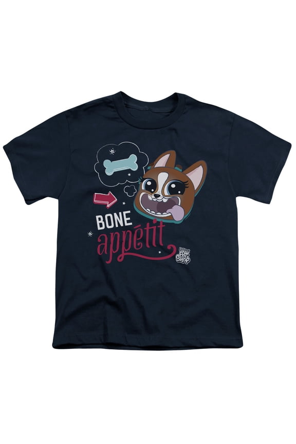 Littlest Pet Shop Bone Appetit S/S Youth 18/1 T-Shirt Navy
