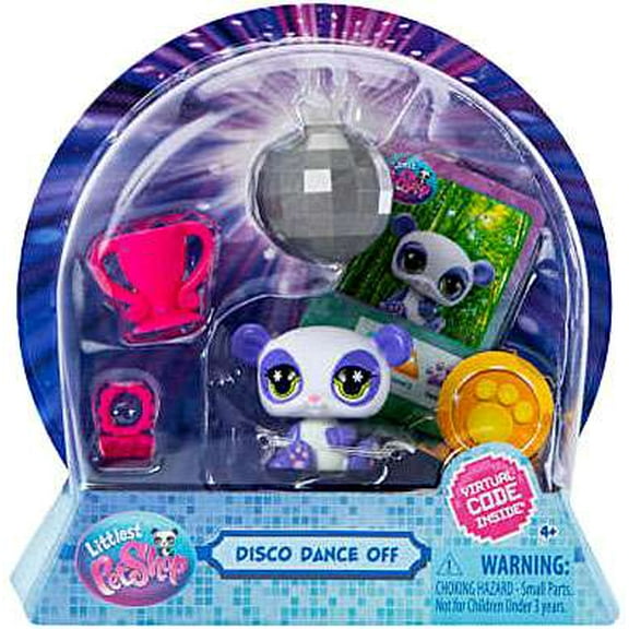 Littlest Pet Shop Disco Dance Off Panda Mini Figure (with Virtual Code)