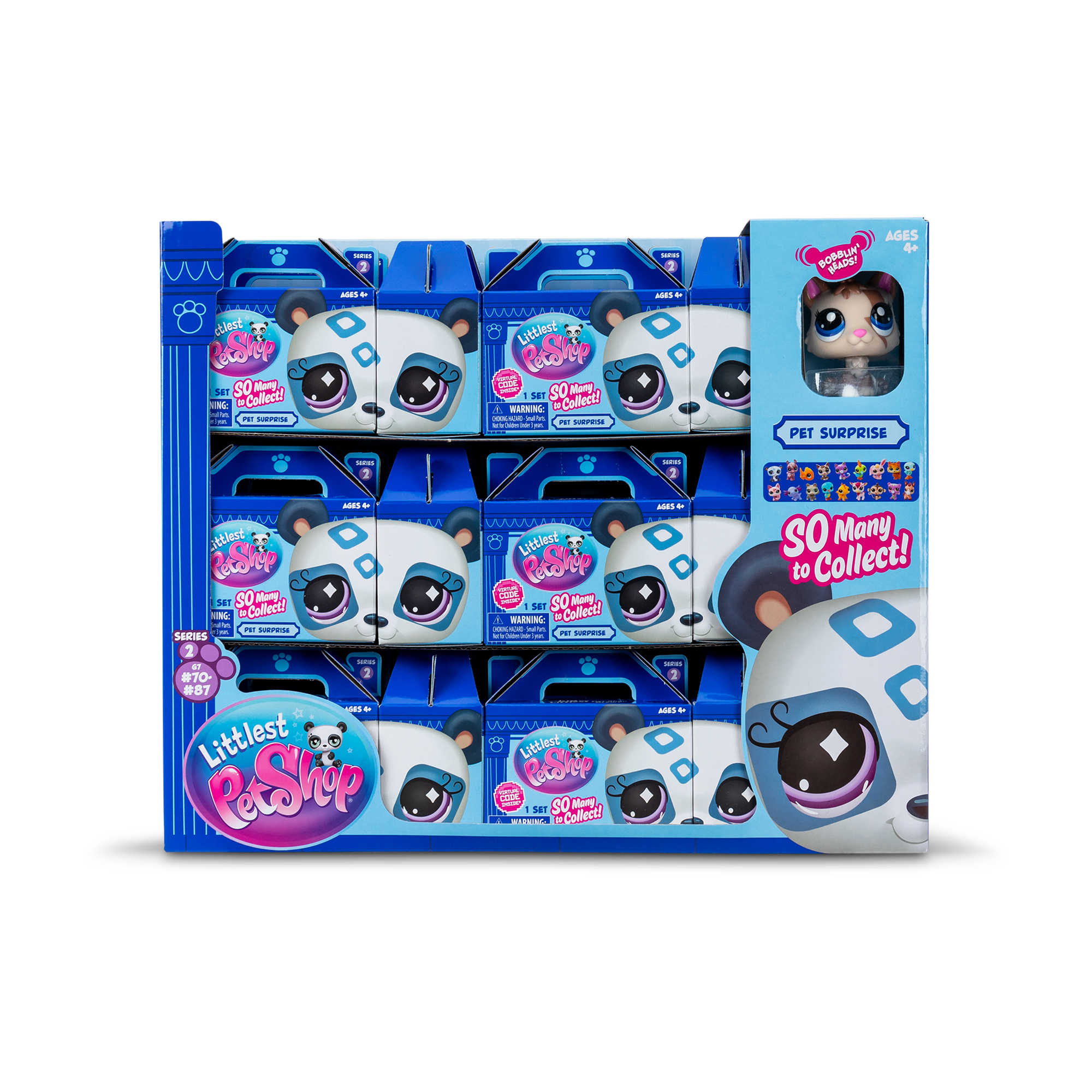 Littlest Pet Shop Minis Set 2 Statuette S2 – Tartaruga E Coniglietto – Con Testa Oscillante, Accessori E Codice Virtuale
