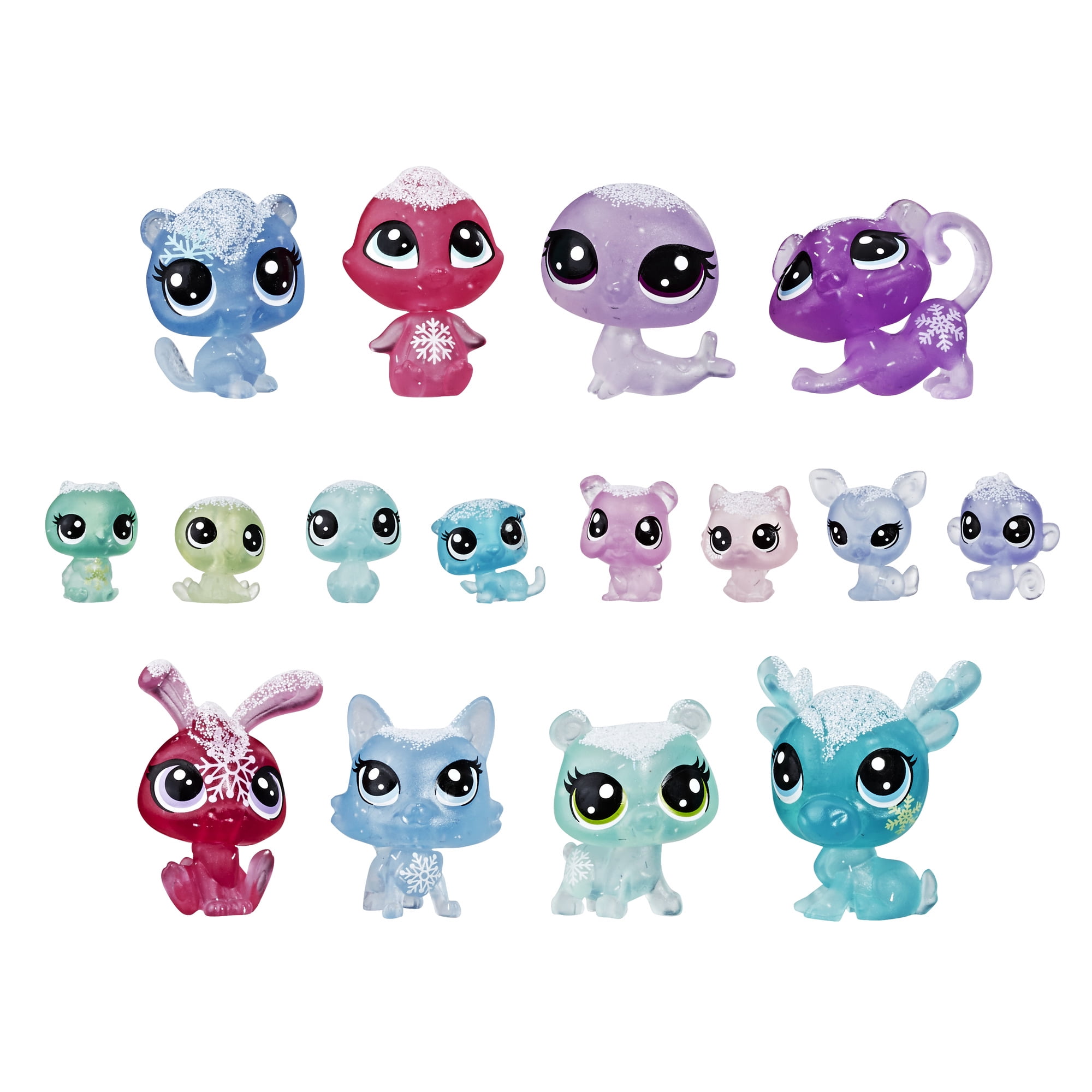 Littlest Pet Shop Frosted Wonderland Pet Pack Toy, Includes 16 Pets 