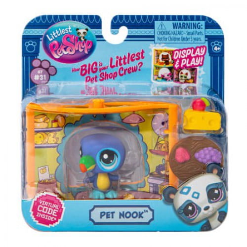 Littlest Pet Shop Pet Nook Parrot Figure (French Bistro, with Virtual Code)
