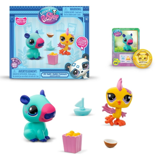 Littlest Pet Shop Pet Pairs Jungle Pals Theme, For Girls or Boys, 4 Years and up