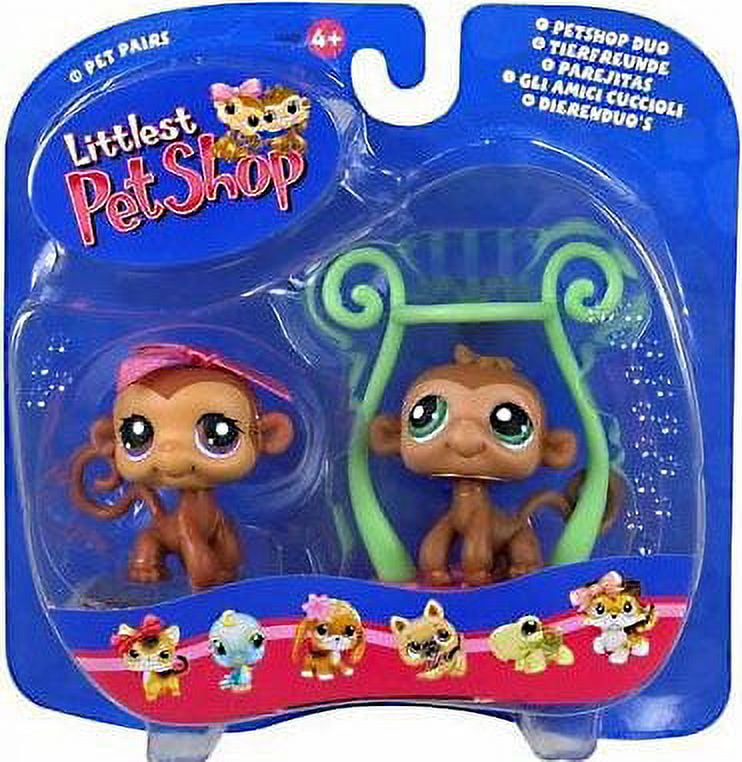 Littlest Pet Shop Pet Pairs Monkey Figure 2 Pack Boy Girl Twins