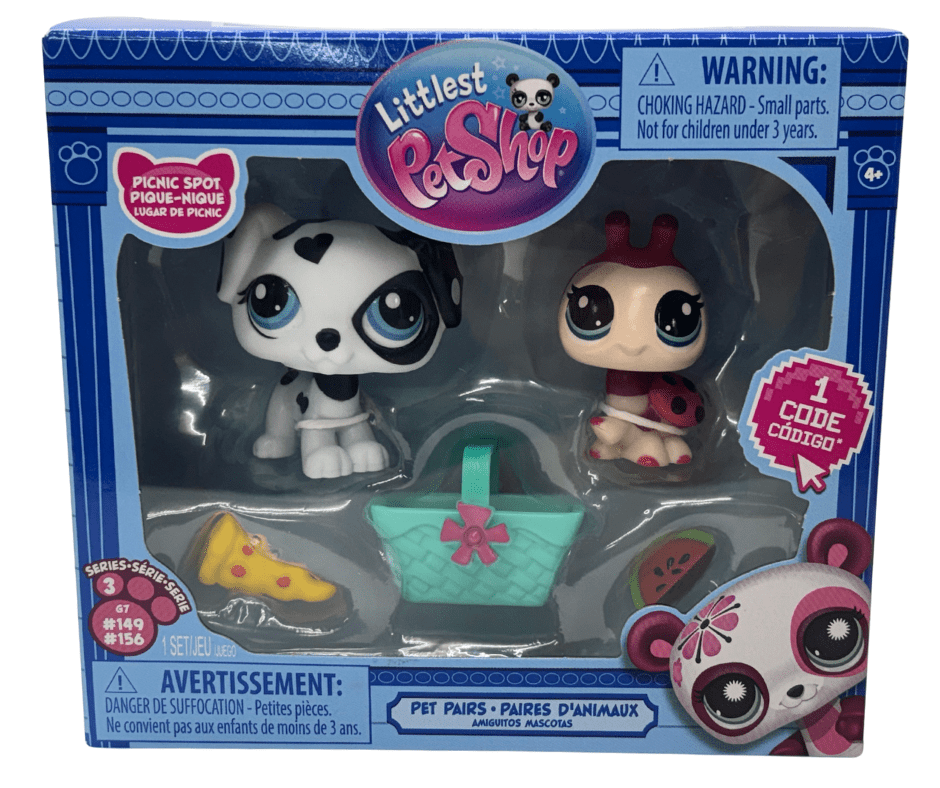 Littlest Pet Shop Picnic Spot Pet Pair Series 3 Mini Figures, 2-Pack