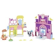 Littlest Pet Shop Prep n Party Double Playset Toy, Sparkle Deco, Includes Fan-Voted Pet