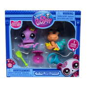 Littlest Pet Shop Series 3 Treasure Hunt Pet Pairs   #154 Octopus & #155 Crab
