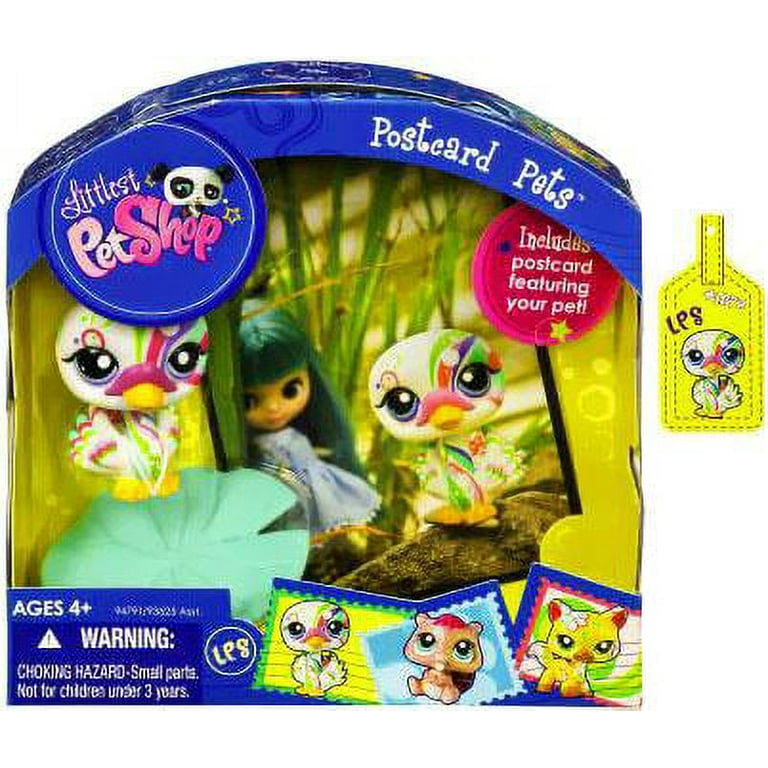 Littlest Pet Shop Series 6 Postcard Pets Swan Figure Walmart