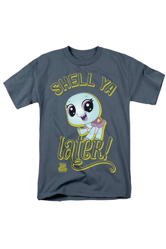 Littlest Pet Shop Shell Ya Later S/S Adult 18/1 T-Shirt Slate
