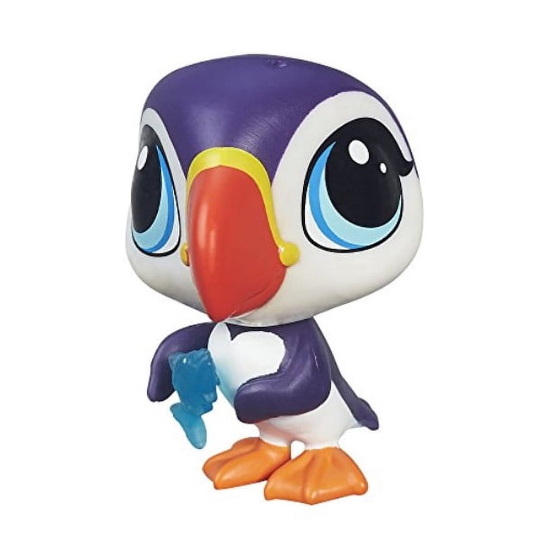 Littlest Pet Shop Single Pet - Mellowy Lilacs The Bobble-Head Possum (#117) With Deco Bits