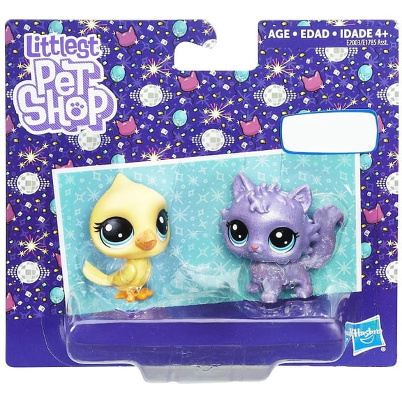 Littlest Pet Shop Sparkle Pets Cardinal and Feline Figure 2-Pack