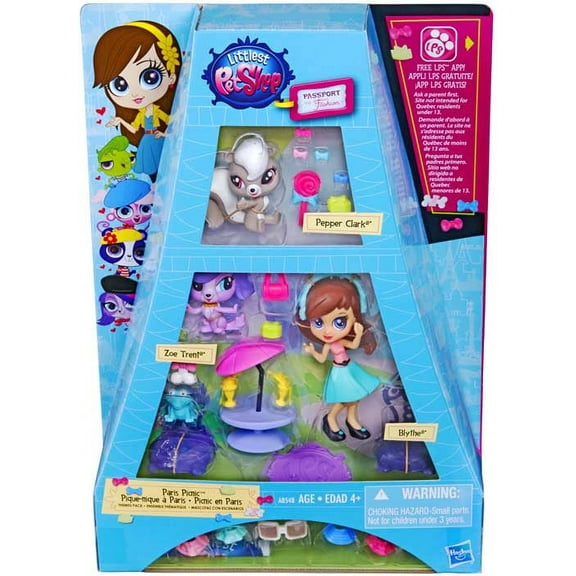 Littlest Pet Shop Themed Pack Paris Picnic Playset
