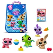 متجر Littlest Pet Shop - مجموعة من 4 قطع من هدايا Foodie Treat Surprise، ألعاب مبتكرة، للأطفال من سن 4 سنوات فما فوق