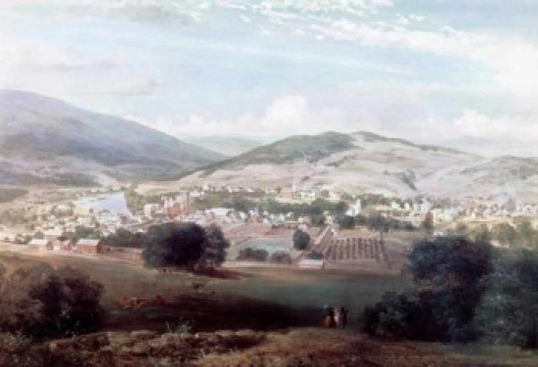 Littleton New Hampshire Circa 1850-1860 Canvas Art - (24 x 36)