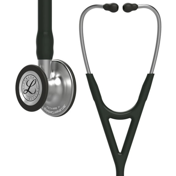 Littmann Cardiology IV Diagnostic Stethoscope, Standard, Black Tube, Stainless Stem