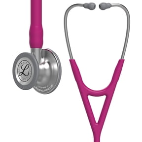 Littmann Cardiology IV Diagnostic Stethoscope, Standard, Raspberry Tube, Stainless Stem