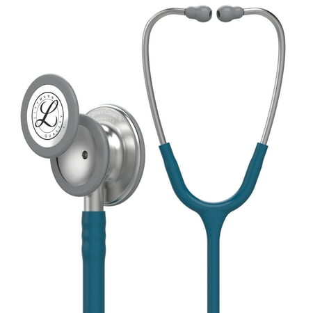 3M Littmann Classic III Monitoring Stethoscope, Stainless Steel Chestpiece, 27" Caribbean Blue Tube