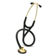 Littmann Master Cardiology Stethoscope, Brass-Finish, Black Tube
