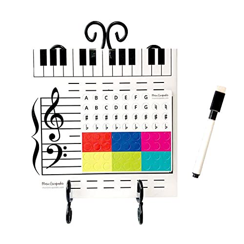 Littryee Music Staff Board, Music Grand Staff Dry Erase