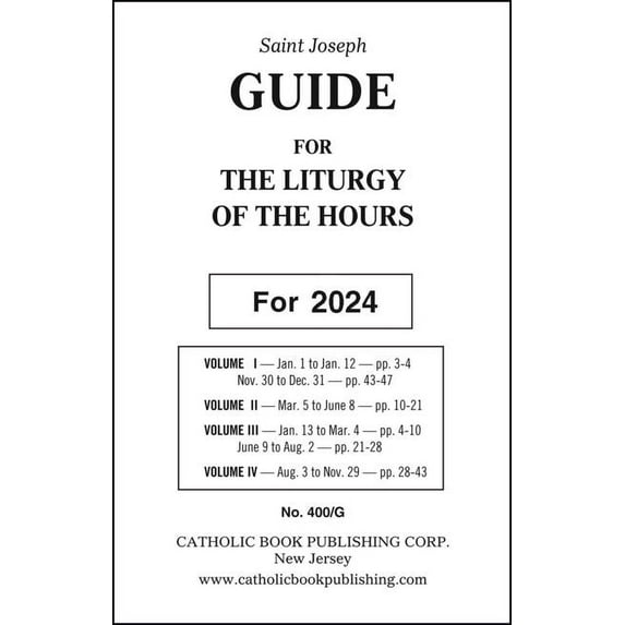 Liturgy of the Hours Guide 2024 (Paperback)