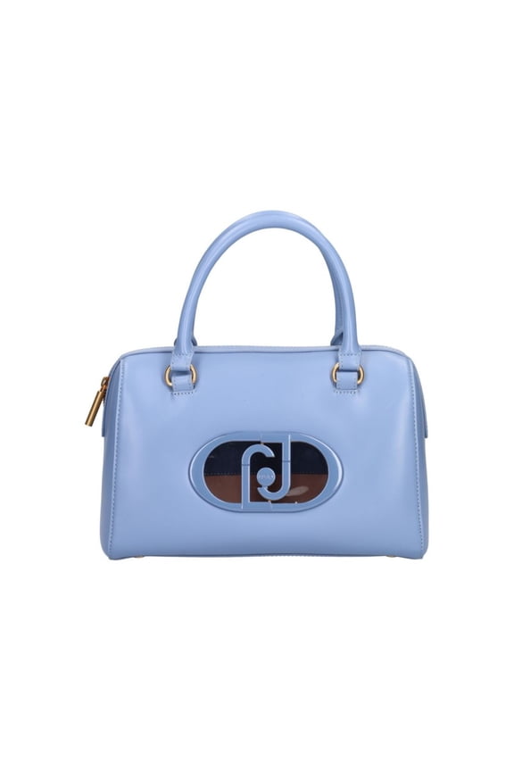 Women's Blue Denim Handbag In Eco-Leather Blue