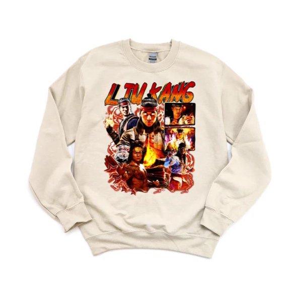 Liu Kang Mortal Kombat Video Game Fighter Shaolin Monk Fire God Gaming Sweatshirt, for men & women, up to size 5XL