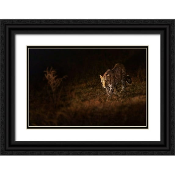 Liu, Richard 24x17 Black Ornate Wood Framed with Double Matting Museum Art Print Titled - Patrol