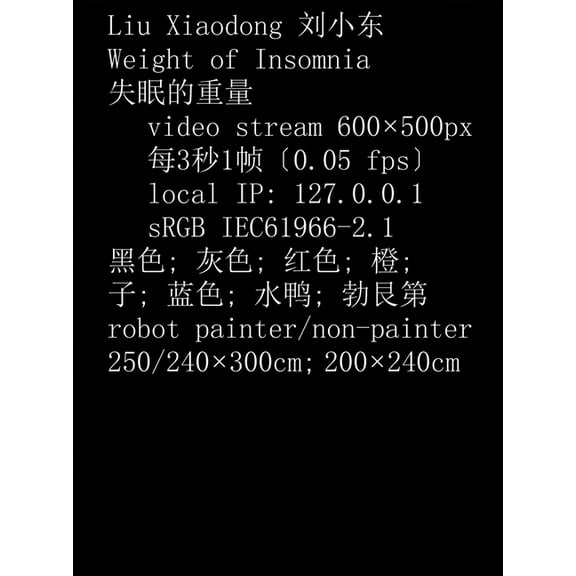 Liu Xiaodong: Weight of Insomnia, (Hardcover)