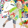 thumbnail image 1 of Liu857Nan Kids Art Smocks Toddler Smock Waterproof Painting Aprons Children Apron with Long Sleeve Washable Bib for Baby Eating, 1 of 5