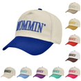 thumbnail image 1 of LiuXxxx Embroidered Baseball Caps Patchwork Trucker Dad Hop Hat Blue, 1 of 4