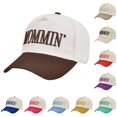 thumbnail image 1 of LiuXxxx Embroidered Baseball Caps Patchwork Trucker Dad Hop Hat Brown, 1 of 4