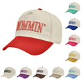 thumbnail image 1 of LiuXxxx Embroidered Baseball Caps Patchwork Trucker Dad Hop Hat Red, 1 of 4