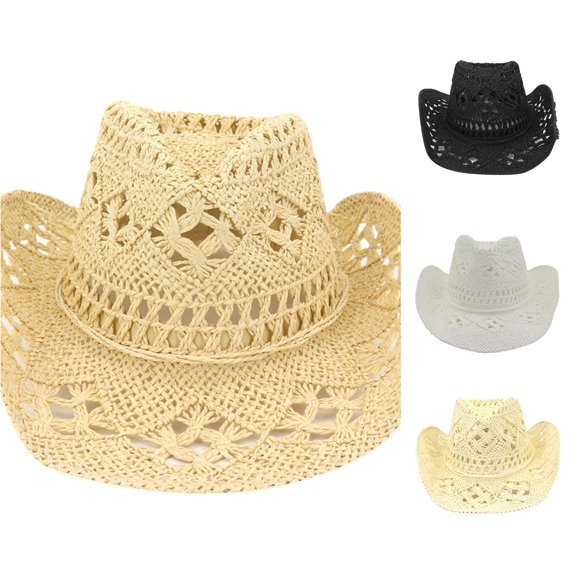 LiuXxxx Fashion Lady Casual Wide Sun Straw Hat For Women Men Outdoor Beach Travel Visor Breathable Adjustable Elegant Summer Accessory Yellow
